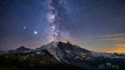 Our local diamond, Mount Rainier. 14 hours of shooting, 20+ hours of editing and 1578 photos later.