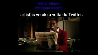 Twitter voltou para o bostil 