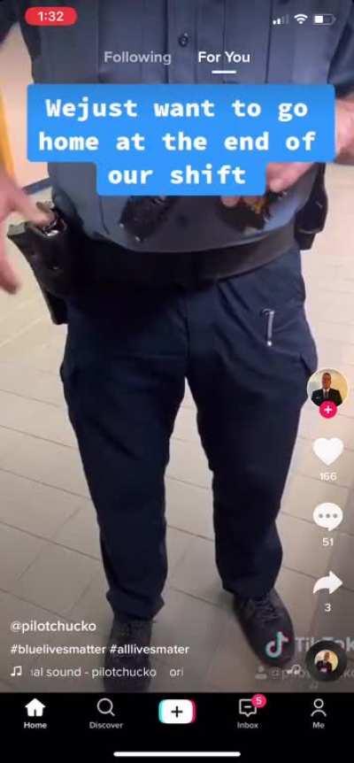 A cop just posted this on TikTok... I’m speechless