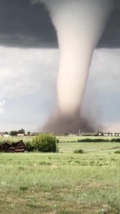 Perfect tornado in Laramie, Wyoming