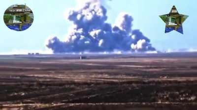 A single ATGM shot against a Syrian regime tank results in a large mushroom cloud (2017).