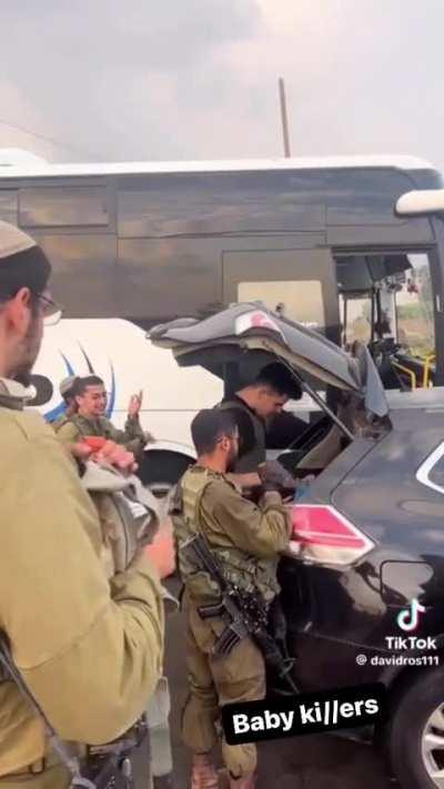 Zionist military actively trying to defend themselves from danger