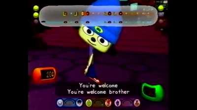 The swearing oversight from Parappa the Rapper 2, but without the voice over.