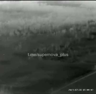 Ukrainian cluster ammo targeting russian infantry