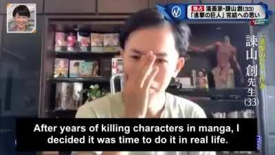 Isayama abruptly ends the manga