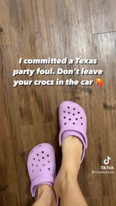 massive feet in crocs