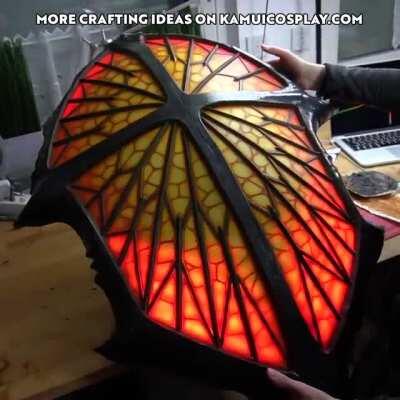 I built a Diablo shield with 560 animated LEDs and a smoke machine. It‘s also very cute. 😊