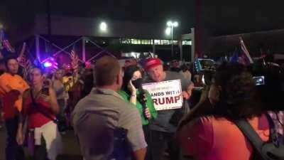 Disgruntled Trump Supporters in Arizona harass and verbally assault a Telemundo reporter trying to do her job.