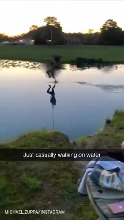 'Walking' on water