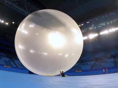 Popping the world’s largest balloon