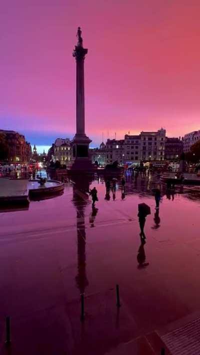 Trafalgar sunset, after last night’s storm.