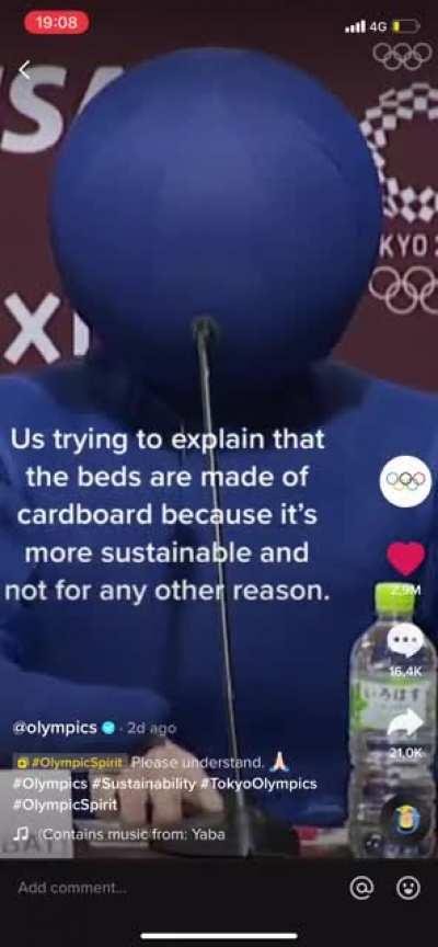 From the official account of the Olympics