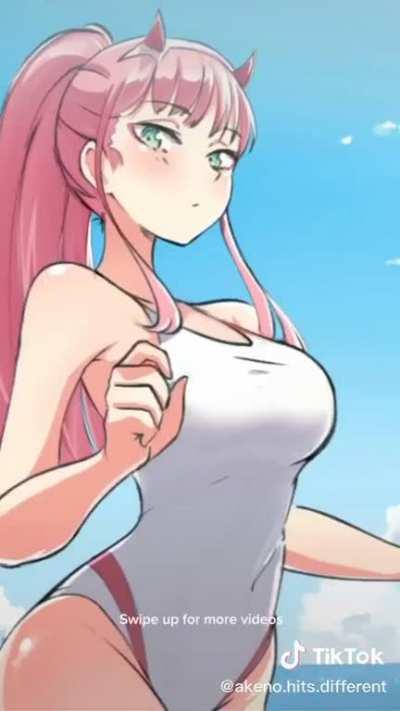 I thought i would share this tiktok about zero two!