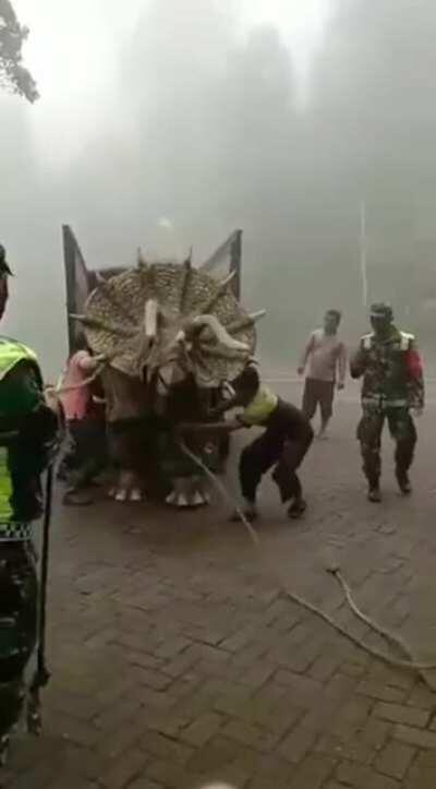 This Indonesian dino park's Triceratops looks as real as it gets