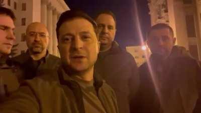 Zelensky published a video in which he stated that they are the leadership of the government and parliament are in Kiev