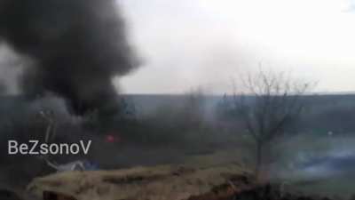 GoPro footage by the scouts from the &quot;Center&quot; Group attack Ukrainian position near the settlement of Hrodivka, Donetsk