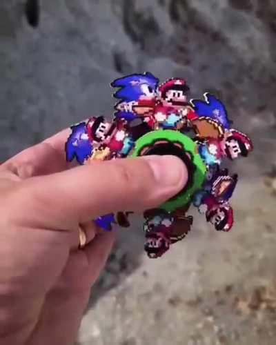 Mario and Sonic Fidget Spinner