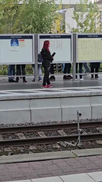 Blasting music, drinking and smoking on the platform