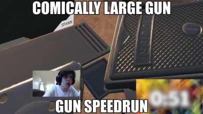 COMICALL Y LARGE GUN GUN SPEEDR UN GUN RUN