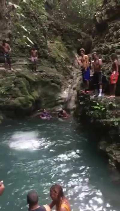 Rock jumping