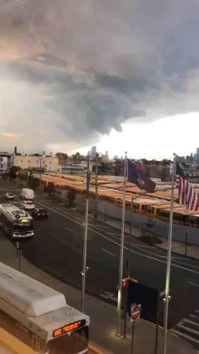 Time lapse of a storm rolling over Red Hook, BK.