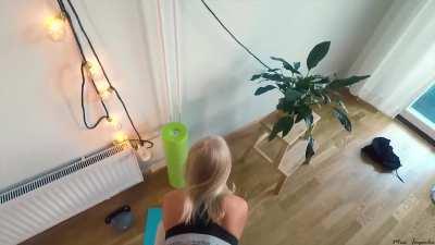 Yoga Teacher Has Her Ass Fucked Hard