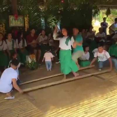 The Philippino Traditional Dance Known as &quot;Tinikling&quot;