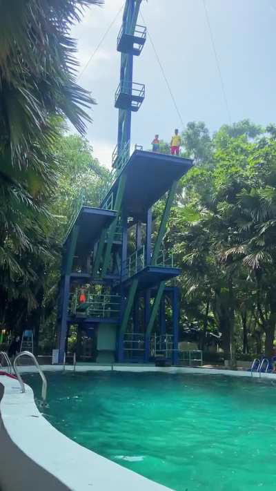 7 year old son decided to front flip off of a 10 metre high diving platform 🤦🏻‍♂️