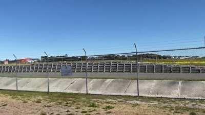 Four F35 Lightning’s arriving at Williamtown RAAF base, NSW, Australia