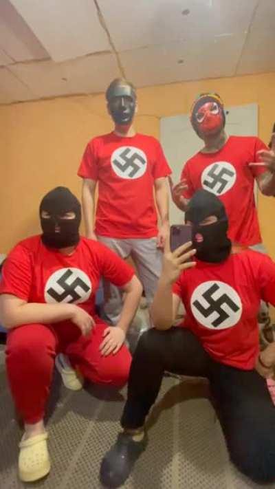 Rare video showing a group of Ukrainian TNO fans having a meetup (2020 colorized)