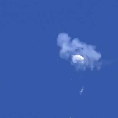 Chinese surveillance balloon downed by a single missile from an F-22