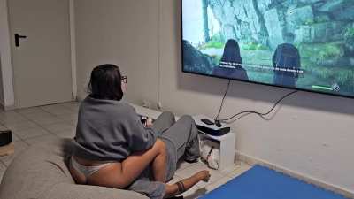 How long can you last ignored under my ass while I play videogames?