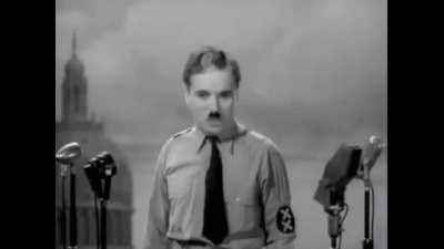 The one and only Charlie Chaplin giving us a lesson that we can use today from 1940.