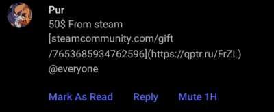 oh boy, free steam giftcard from a russian site!