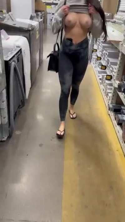 Catch me at your local Home Depot with my tits out 😅