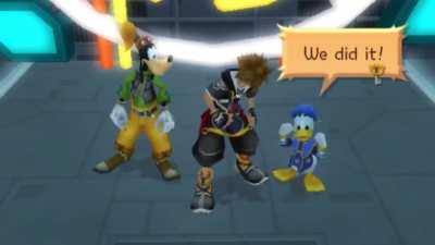 Sora and Donald's little dance thing always gets me