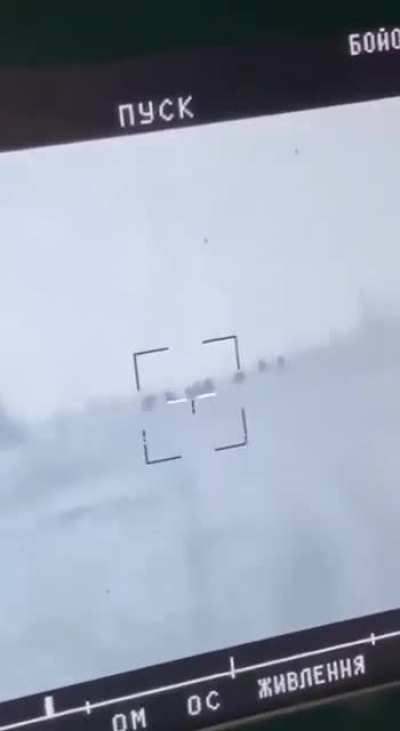 Large group of Russian infantry hit by Stugna-P ATGM [Feb 2024]