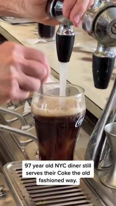 Coke served the old fashioned way