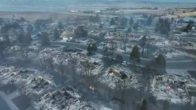 Amazing drone footage of the absolutely heartbreaking devastation in Boulder County this morning New Years Eve 2021