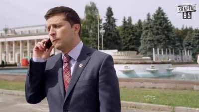 In 2015, President Zelensky starred in a fictional comedy TV show as President of Ukraine. In one scene, German Chancellor Merkel calls Zelensky about membership in the European Union. Today, Zelensky started the formal process for Ukraine to actually ent