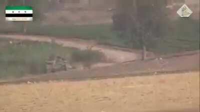 Famous Syrian rebel “Abu TOW” knocks out a SAA tank. East Aleppo, Syria 2015