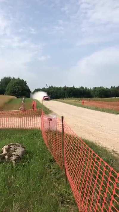 Neuville tire blew up WRC Rally Estonia