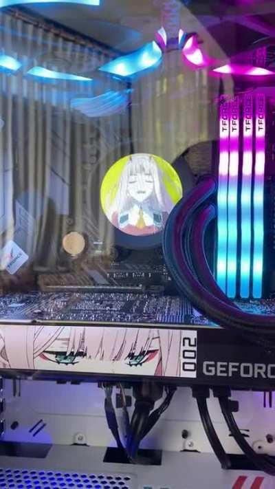 Added a new cooler to my Darling in the PC, Zero Two figure coming soon!!