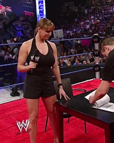 Stephanie Mcmahon, look at those things hang