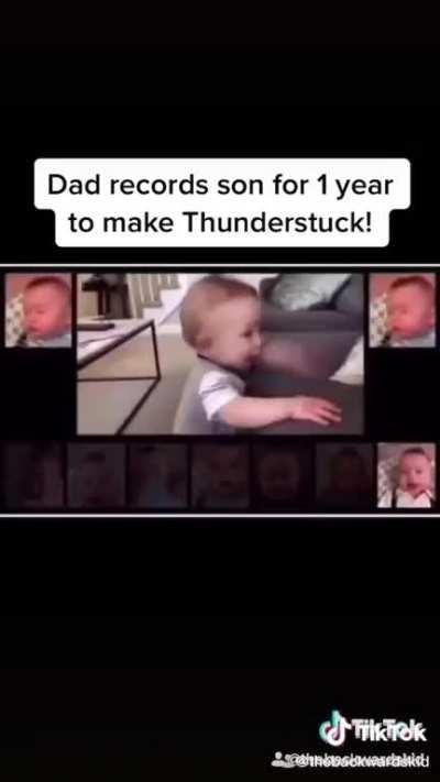 Dad recorded son for 1 year to make a song