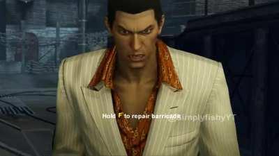 Kiryu plays nazi zombies