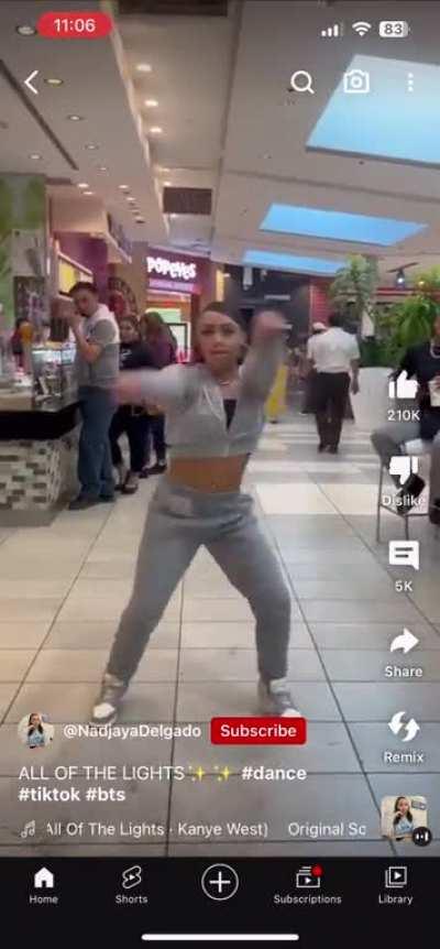 Hey kid watch out while I block the public area for my stupid Tik Tok dance