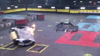 Minotaur vs Sawblaze (Battlebots 2023 World Championship quarterfinals)