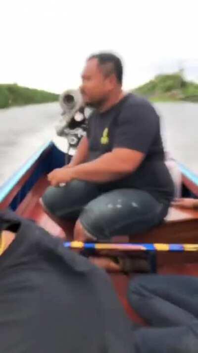 Strapping a jet engine to a boat