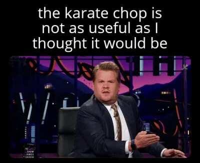 I call quicksand and Bermuda Triangle, and raise the karate chop